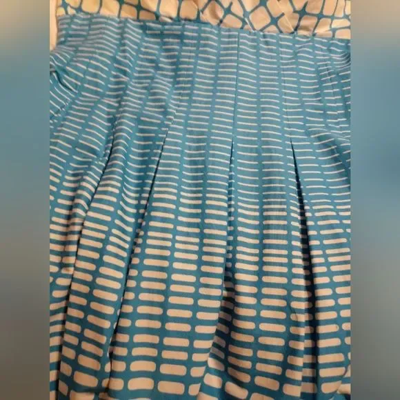 VINTAGE Pristine 50s hourglass pleated skirt cross back push up pinup dress - Picture 14 of 16